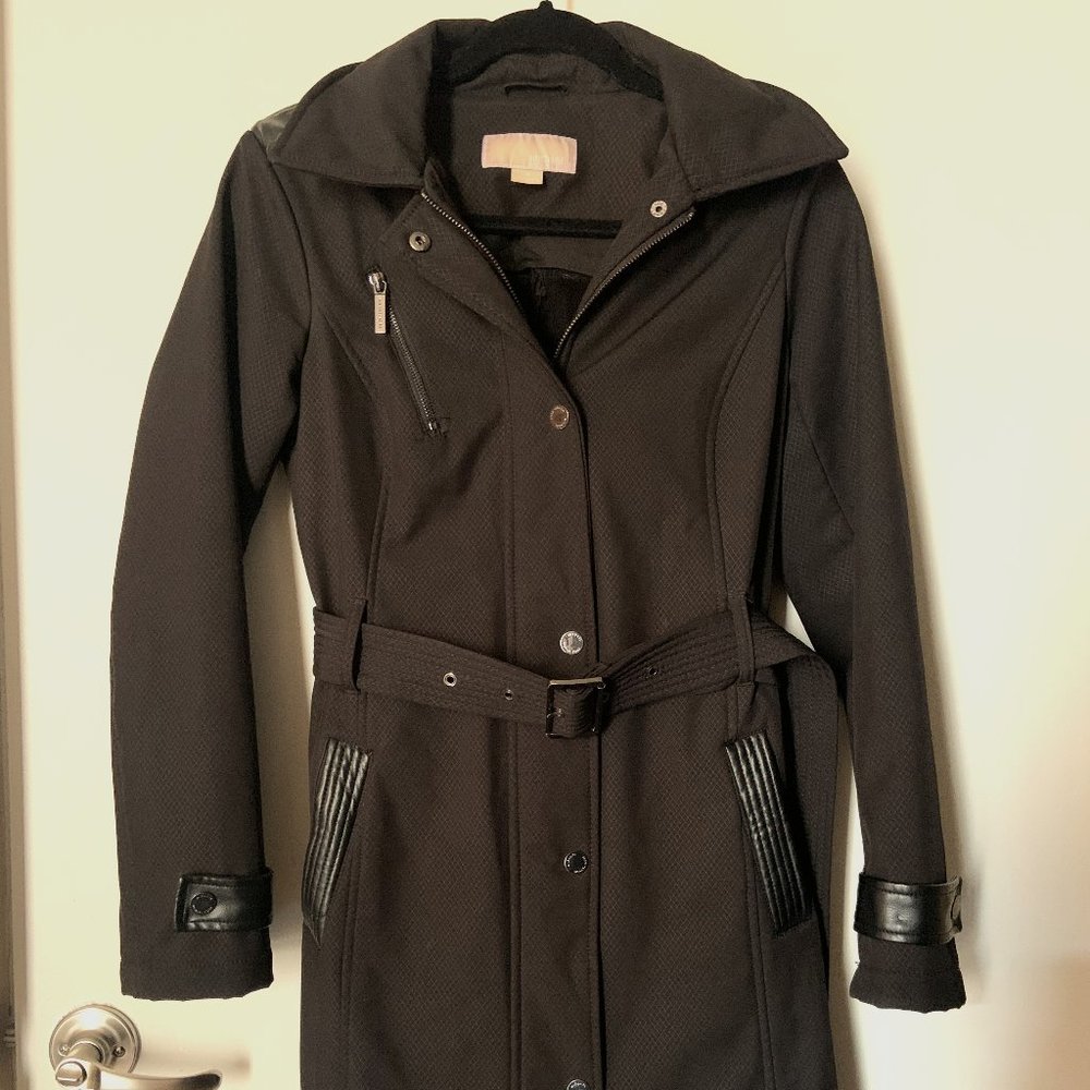 Women's Black Rain Coat